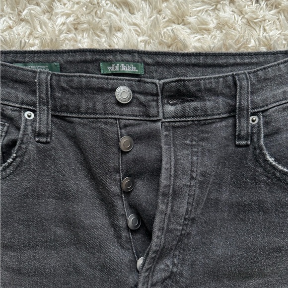 wild fable distressed black jeans highest rise straight - Picture 3 of 6